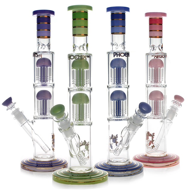 12 Straight 8-Arm Tree Percolator Bong, by Diamond Glass – BKRY Inc.