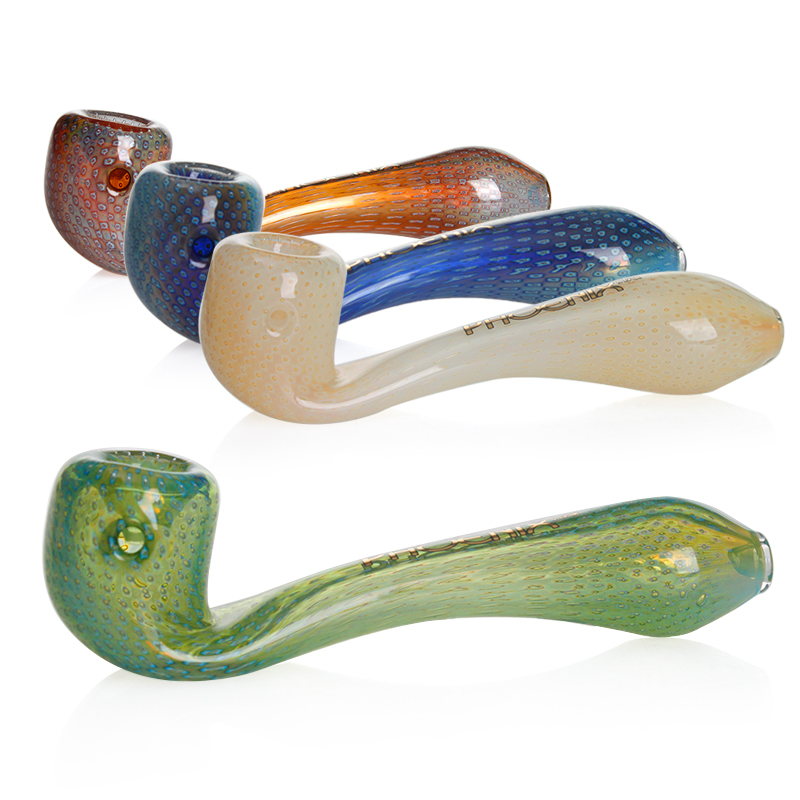 Phoenix Star Bubble Trap Hand Pipes With Silver Fumed 6 Inches