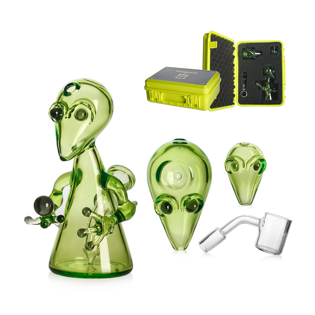 Alien Theme Dab Rig Travel Kit for Beginners for Sale | Phoenix Star Glass